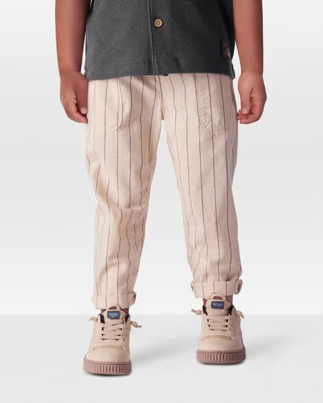 2T067510_FIG-ezgif.com-avif-to-jpg-converter Toddler Striped Pull-On Cotton Pants - Tan